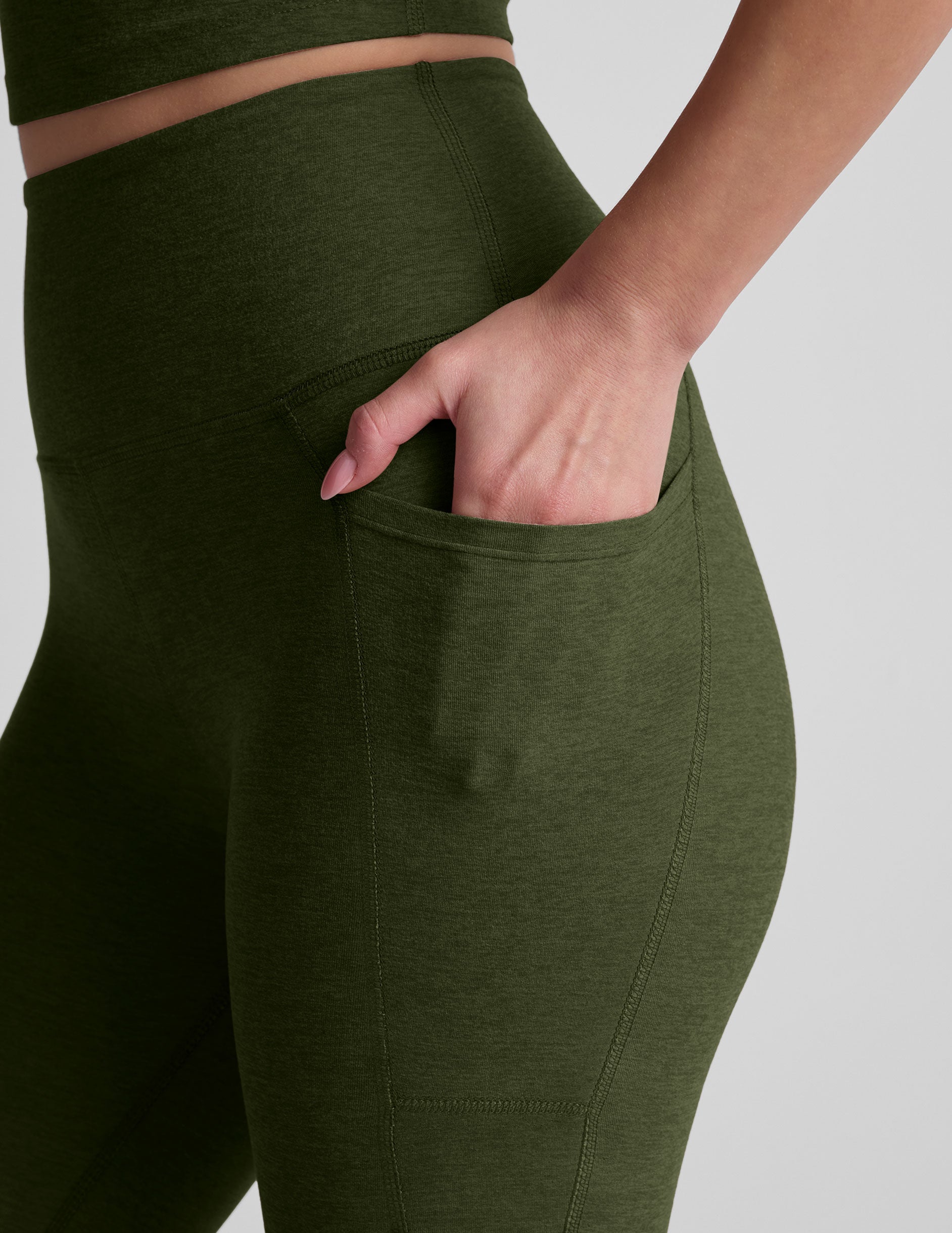 Spacedye Out Of Pocket High Waisted Capri Legging - Image 5